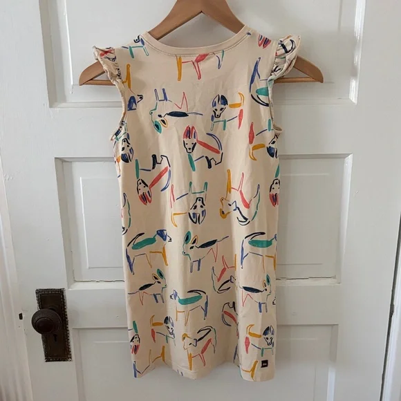 Tea Collection Cream Dress with Multicolor Animal Print - Picture 3 of 3